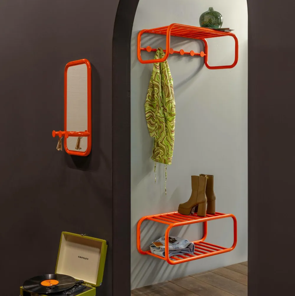 Spinder Design Spejle>Retro Spejl Ren orange