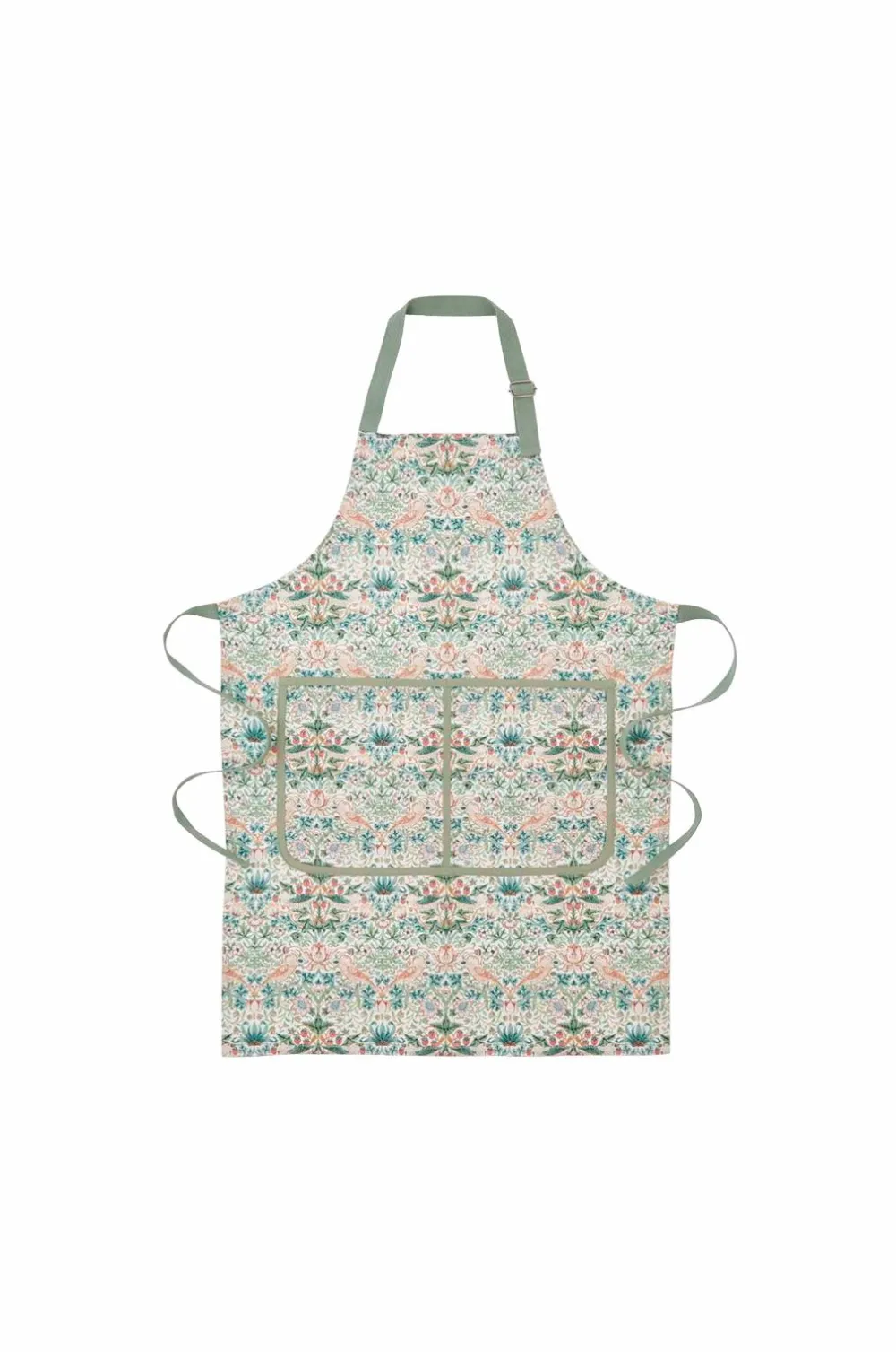 Spode Forklæde Morris & Co Strawberry Thief Cochineal /Willow Multi Discount