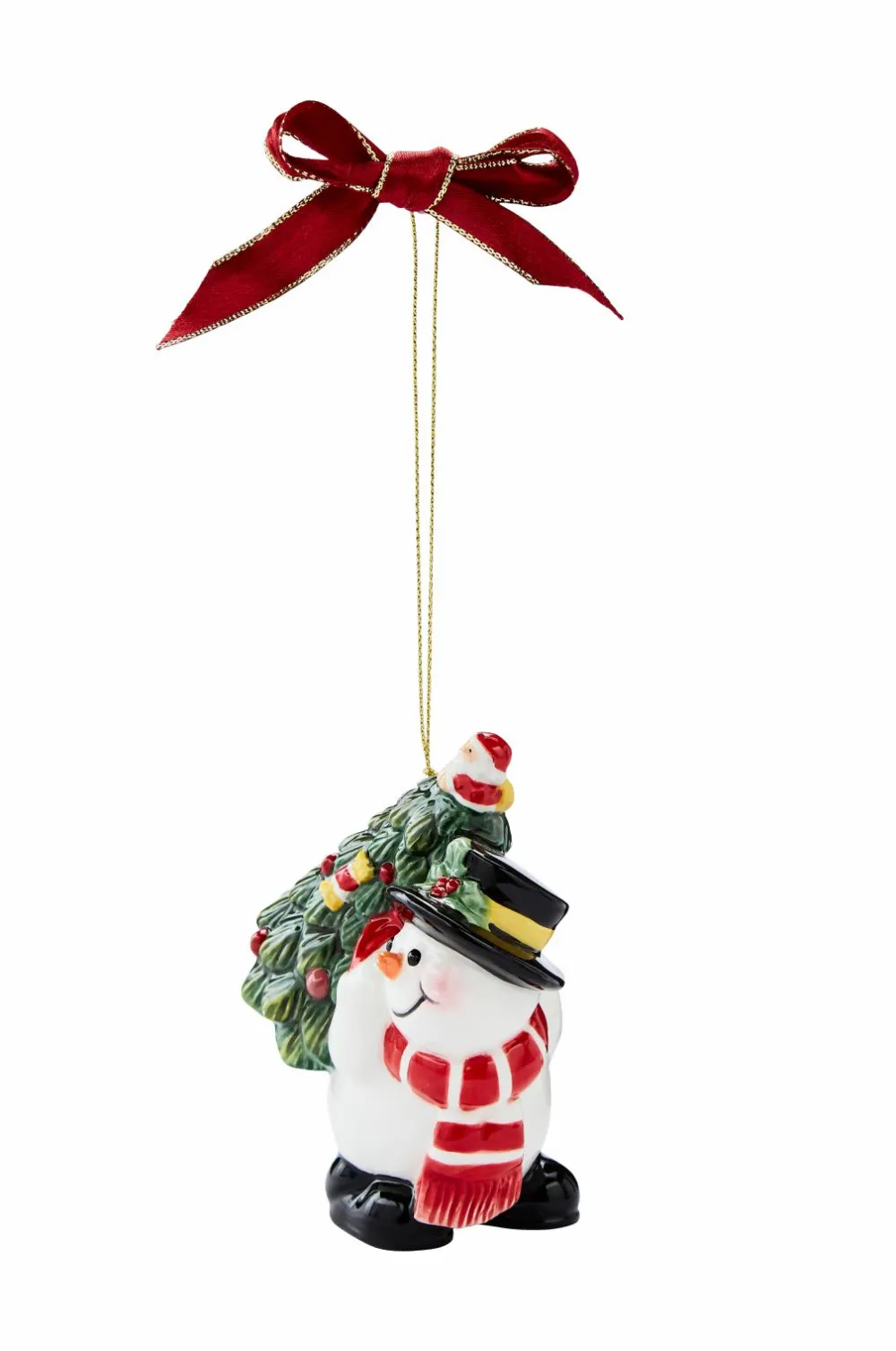 Spode Ornament Snemand bærer træ Multi Online