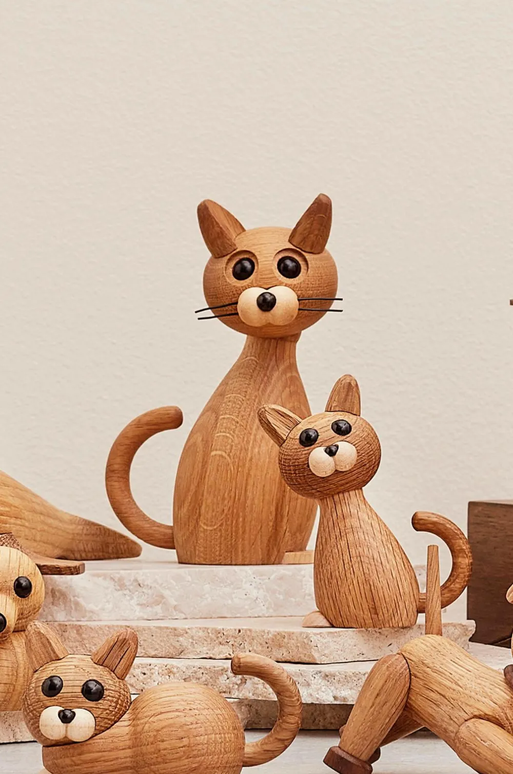 Spring Copenhagen Pynteting>Trædekoration Kat Lucky The Cat 15,9 cm Natur