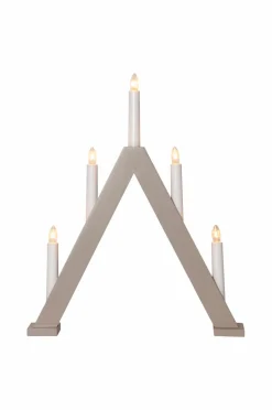 Star Trading Julebelysning>Lysestage Albo lille 41cm Beige