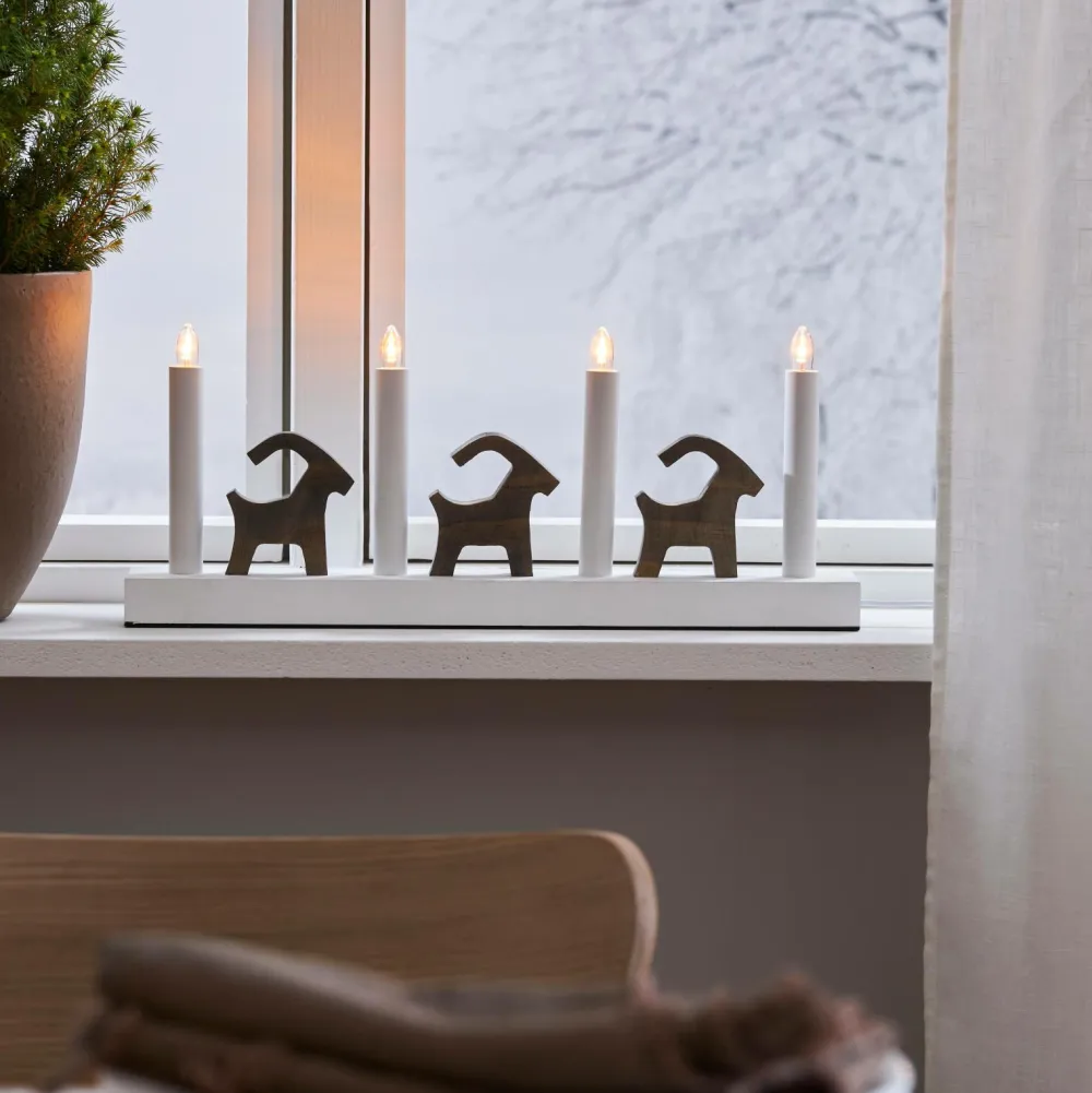 Star Trading Julebelysning>Lysestage Bruse Brun