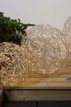Star Trading Lyskæde Trassel 30 cm udendørs Silver Best