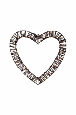 Star Trading Outdoordecoration Vicke Heart Brun Hot