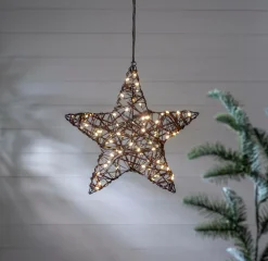 Star Trading Outdoordecoration Vicke Star 40cm Brun New