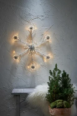 Star Trading Siluet Flower Snowflake 60 cm Hvid Online