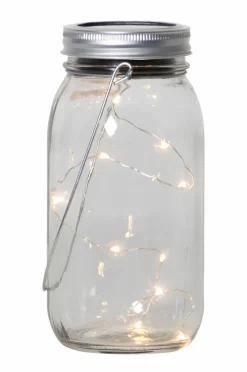 Star Trading Havepynt>Solcellelanterne Jamjar Transparent