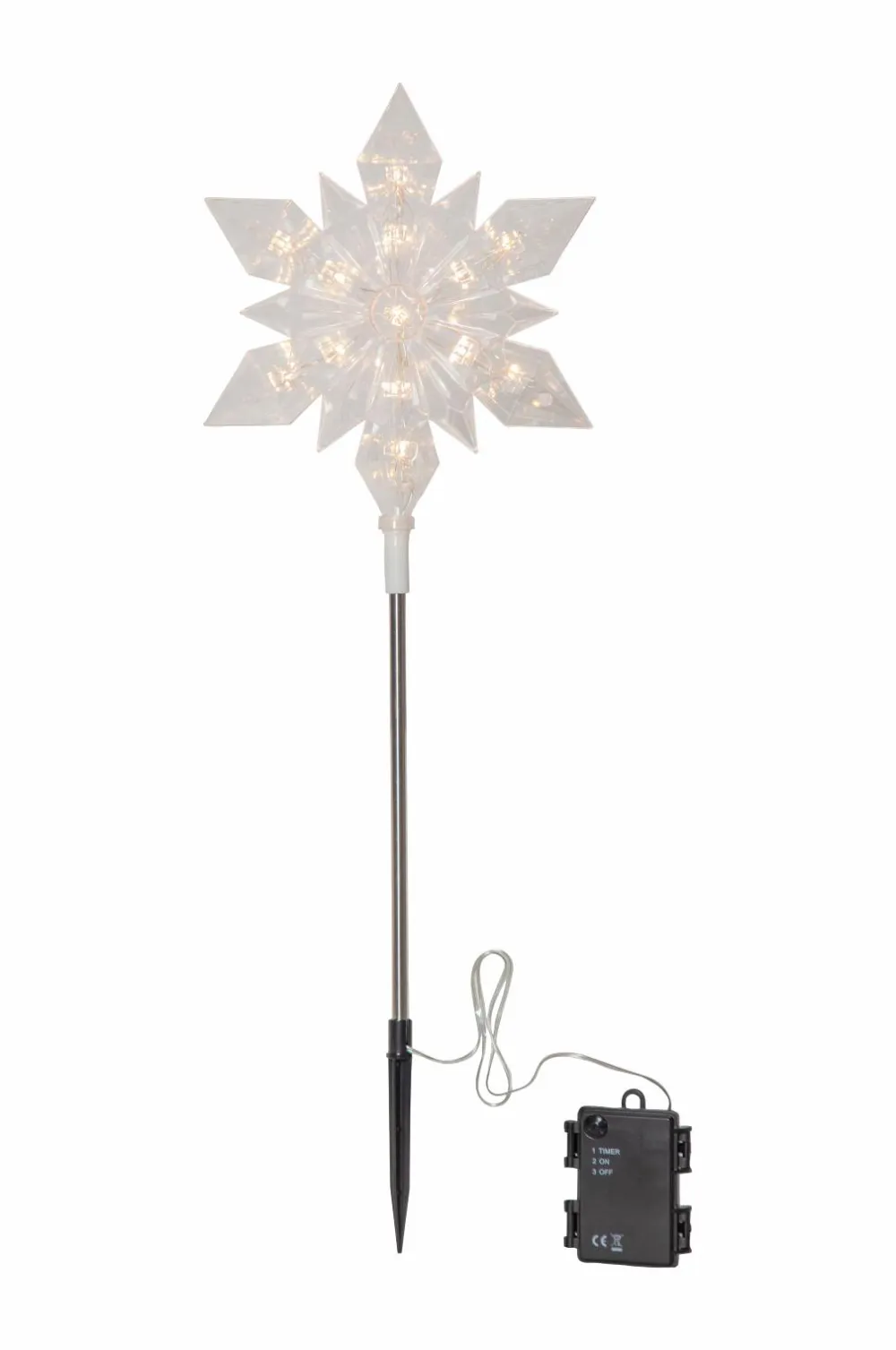Star Trading Udendørdekoration Flocke højde 48 cm Transparent Sale