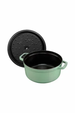 Staub Pander & Gryder>Gjutjärnsgryta 26 cm Salvia Grøn