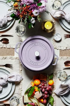 Staub Gjutjärnsgryta 26 cm Kirsebærblomst Pink Sale