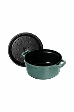 Staub Pander & Gryder>Gjutjärnsgryta 24 cm Eukalyptus Green