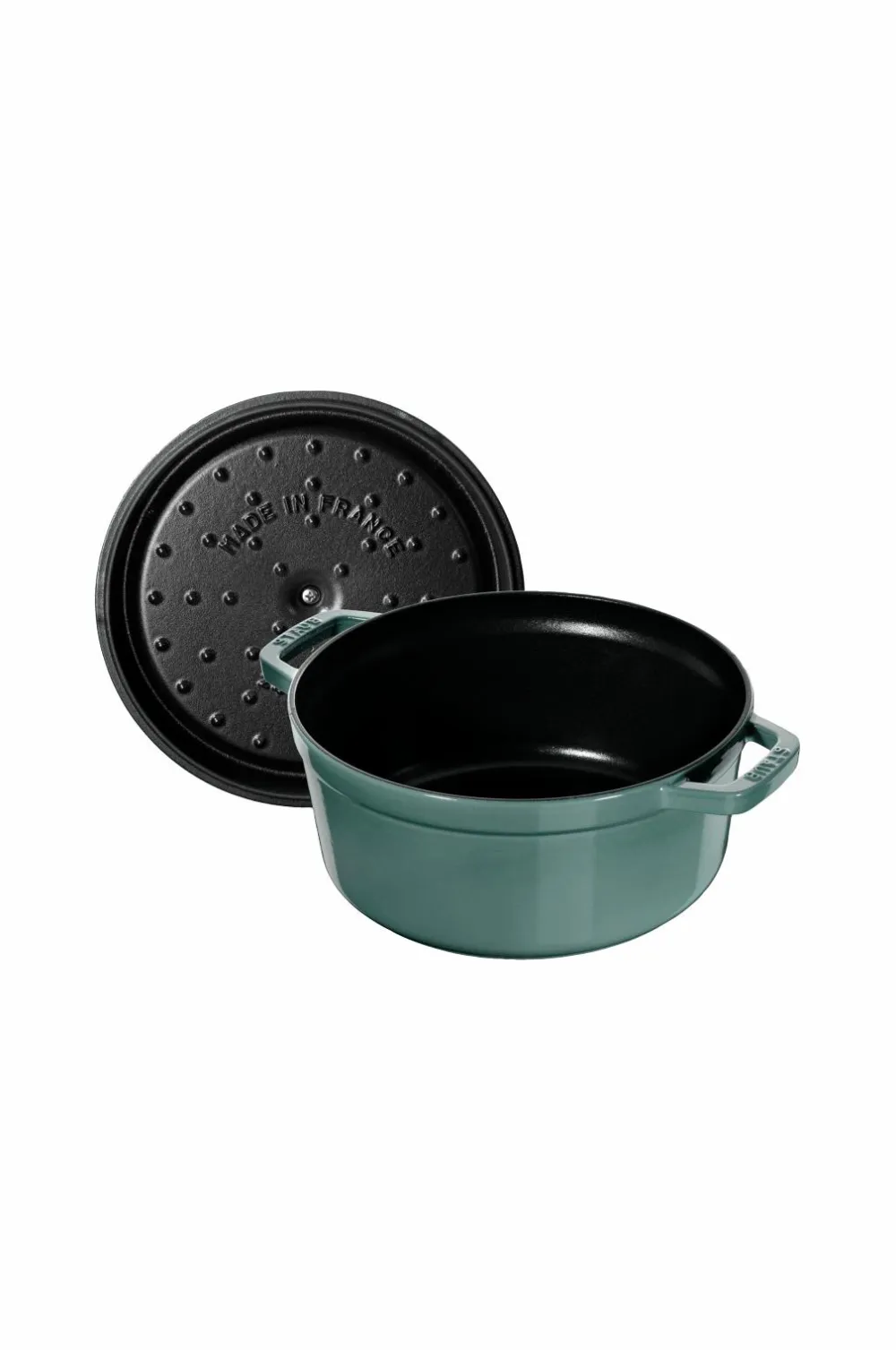 Staub Pander & Gryder>Gjutjärnsgryta 24 cm Eukalyptus Green