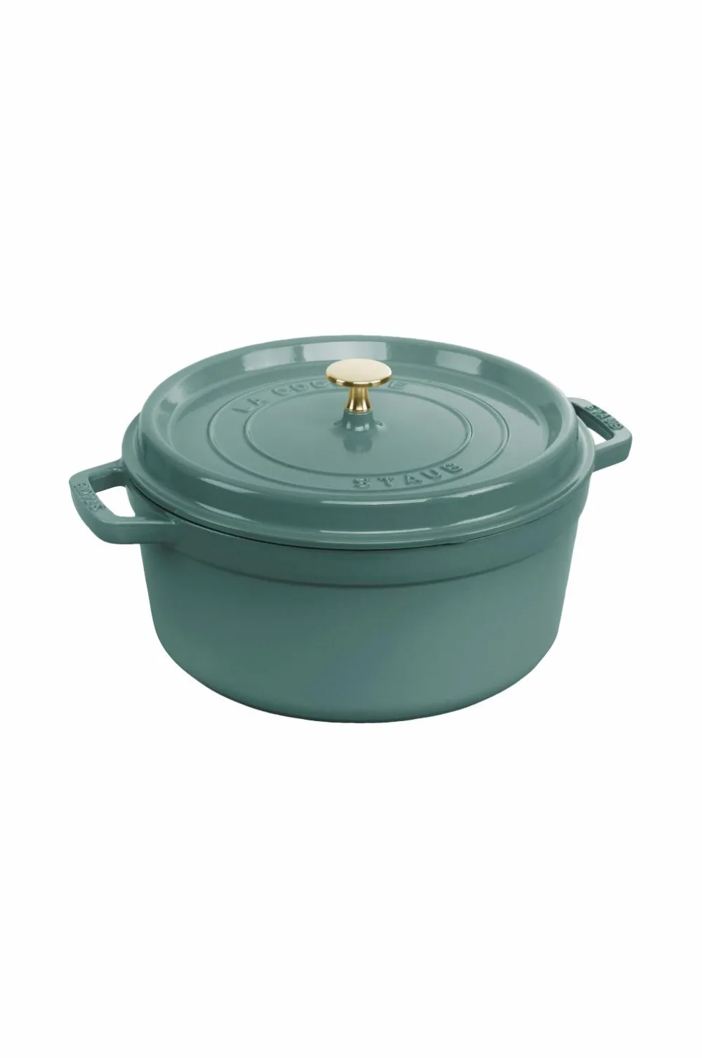 Staub Pander & Gryder>Gjutjärnsgryta 26 cm Eukalyptus grøn