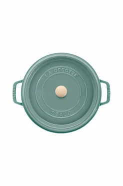 Staub Pander & Gryder>Gjutjärnsgryta 26 cm Eukalyptus grøn