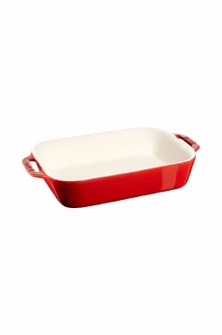 Staub Gratinfad Rektangulært 27x20 cm 2,35 l Cherry red Best