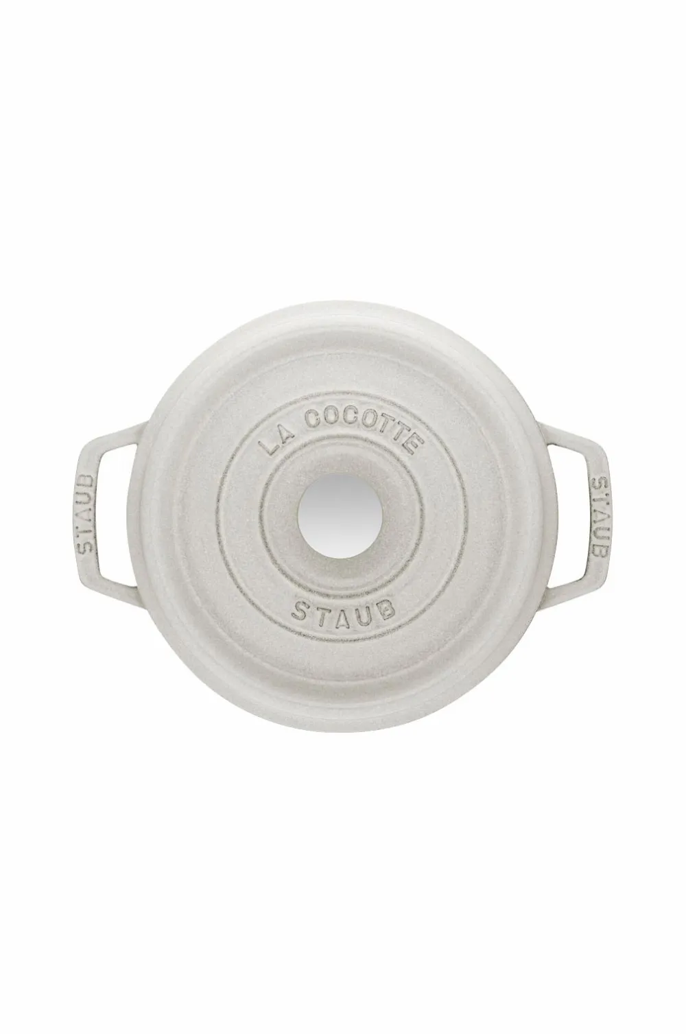 Staub Pander & Gryder>Gryde La Cocotte rund dyb 24 cm, 4,8 l White truffle