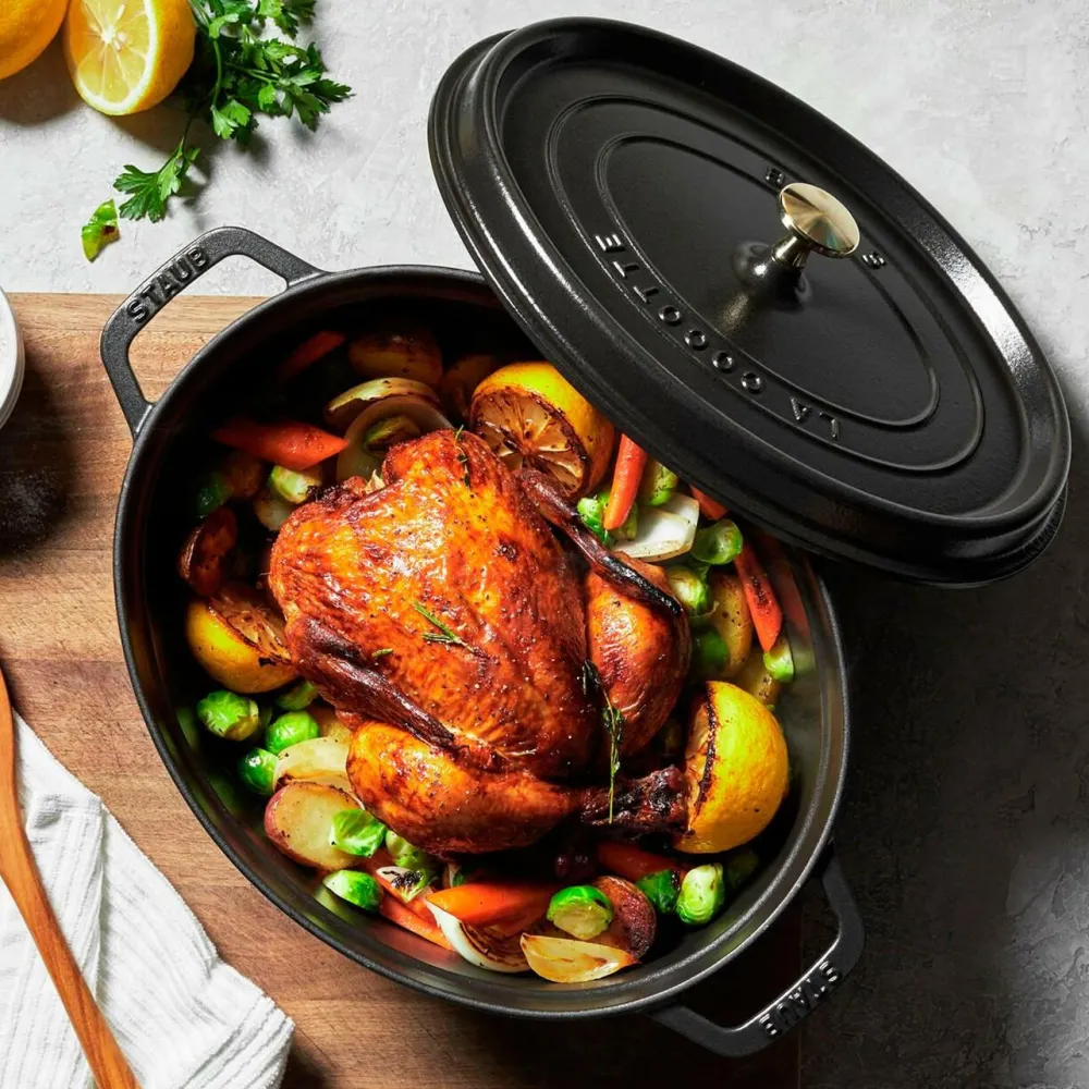 Staub Pander & Gryder>Gryde La Cocotte oval 31 cm, 5,5 l Black