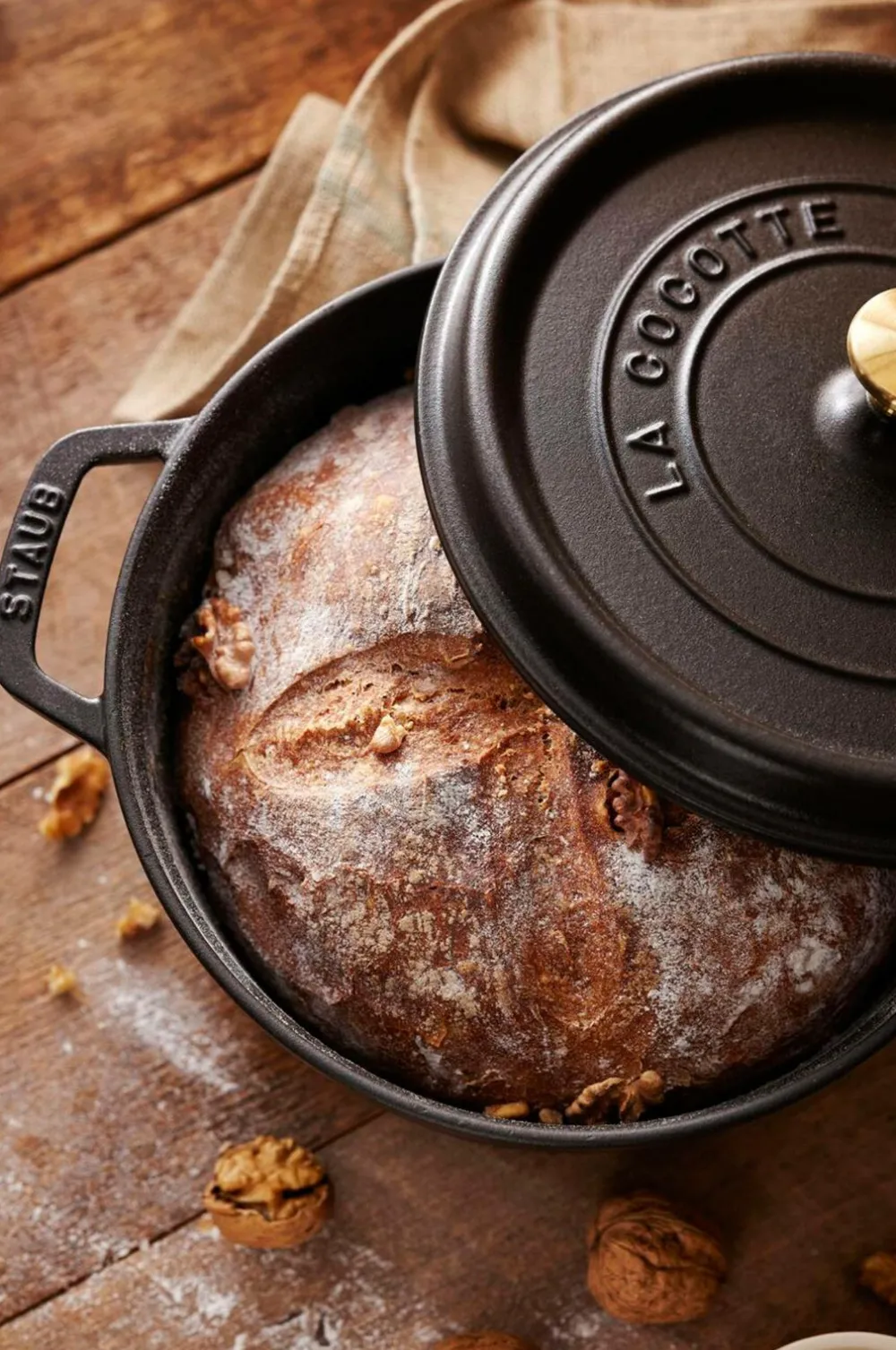 Staub Pander & Gryder>Gryde La Cocotte rund 26 cm, 5,2 l Black