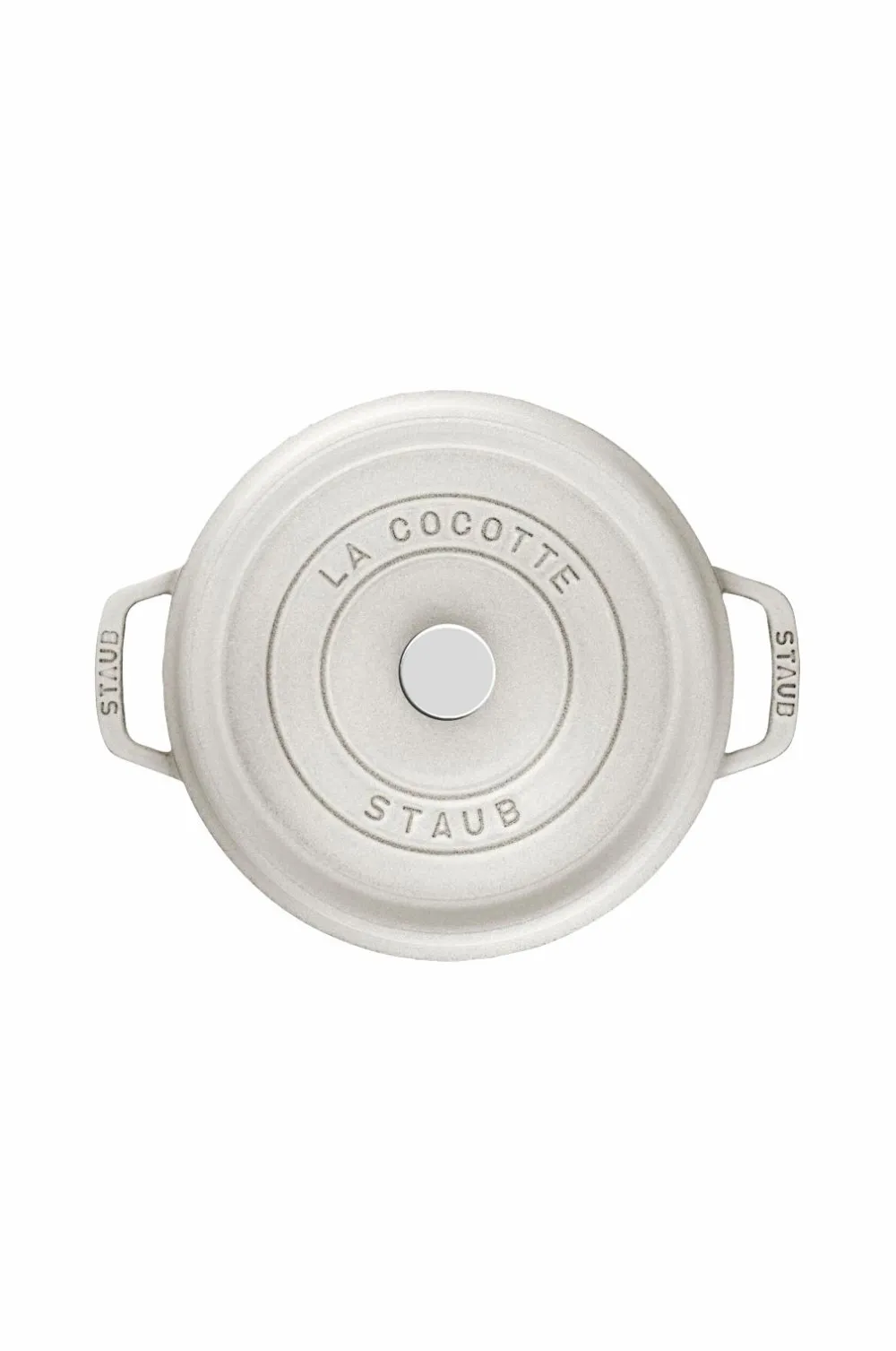Staub Gryde La Cocotte rund 22 cm, 2,6 l White Truffle Discount