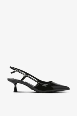 Steve Madden Højhælede Sko>Højhælet sko Legaci Slingback Black patent