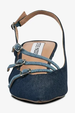 Steve Madden Højhælet sko Liana Slingbacks Blue denim