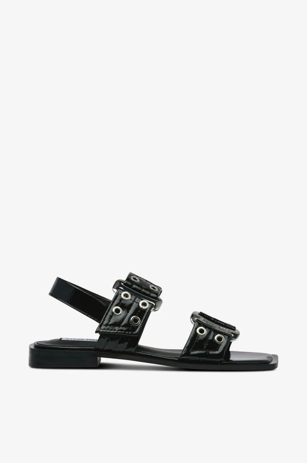 Steve Madden Sandaler & Sandaler Med Hæl>Sandaler Saria-E Flat Sandals Black patent