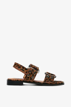 Steve Madden Sandaler Saria-le Flat Sandals Leopard New