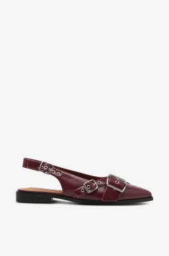 Steve Madden Ballerinasko>Slingback Grezly Dk Cherry Lacq