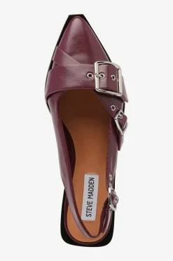 Steve Madden Ballerinasko>Slingback Grezly Dk Cherry Lacq
