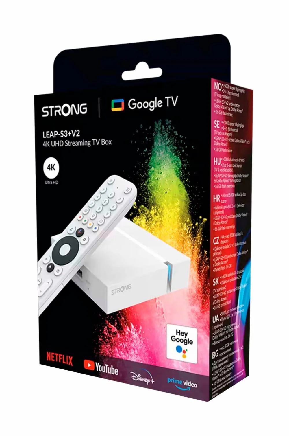 Strong Tv, Lyd & Det Smarte Hjem>TV-box 4K WiFi/LAN Google TV LEAP-S3+V2 No color
