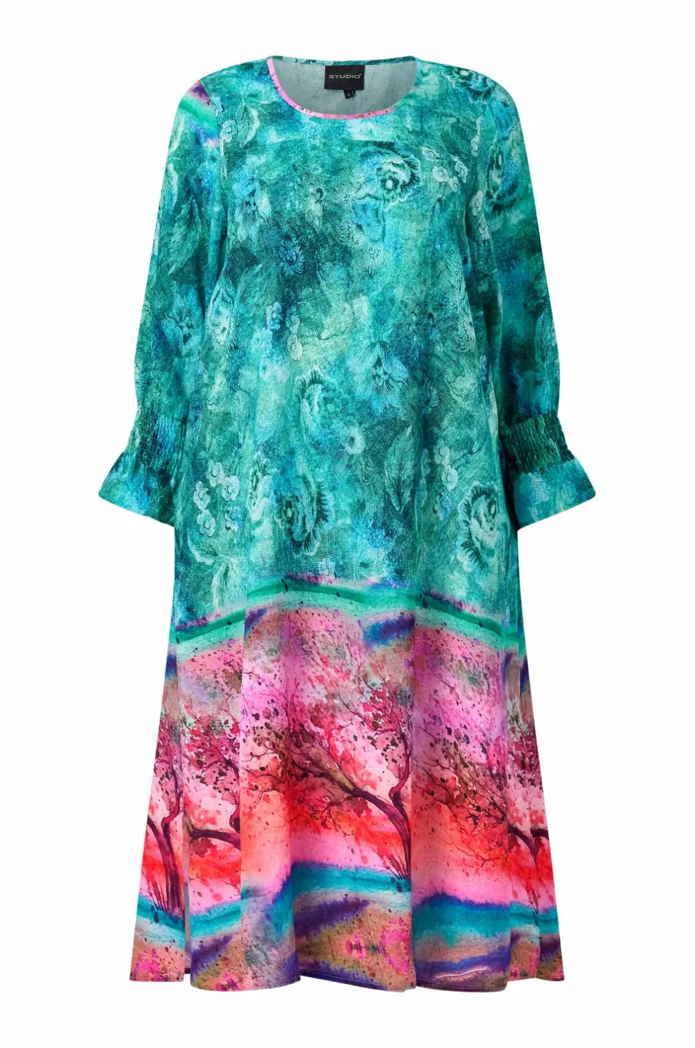 Studio Kjoler>Kjole sBodil Dress Blue with pink board