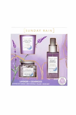 Sunday Rain Kropspleje|Gaveæsker>Giftbox Lavender & Cedarwood Sleep Trio No Color