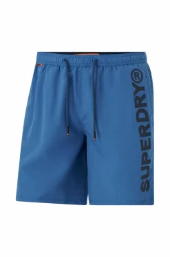 Superdry Badebukser Sport Graphic 17 Swim Short Monaco blue Outlet