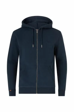 Superdry Sweatshirts & Hoodies>Hættetrøje Essential Logo Zip Hoodie HB Eclipse navy