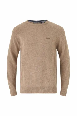Superdry Trøjer>Pullover Wool Blend Macadamia Brown Marl