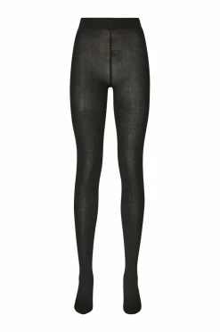 Swedish Stockings Strømpebukser Ylva Wool Fishbone Tights Black Discount