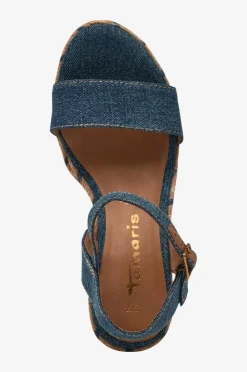 Tamaris Højhælede Sko|Sandaler & Sandaler Med Hæl>Sandaler med hæl Denim