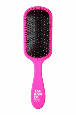 The Knot Dr. Hårbørster>Pro Brite Paddle Brush Black Pad Fuchsia