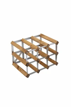 The Swedish Wine Rack Factory Småopbevaring>Vinreol 9 flasker samlet Brun
