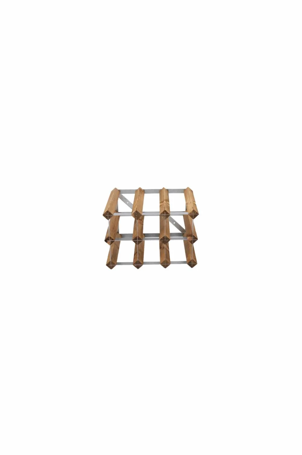 The Swedish Wine Rack Factory Småopbevaring>Vinreol 9 flasker samlet Brun