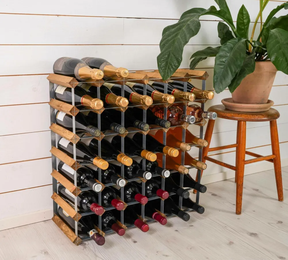 The Swedish Wine Rack Factory Småopbevaring>Vinreol 42 flasker Brun