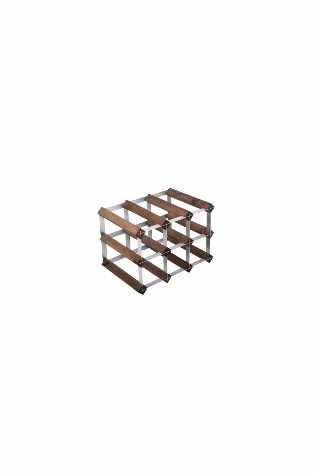 The Swedish Wine Rack Factory Vinreol 9 flasker samlet Brun New
