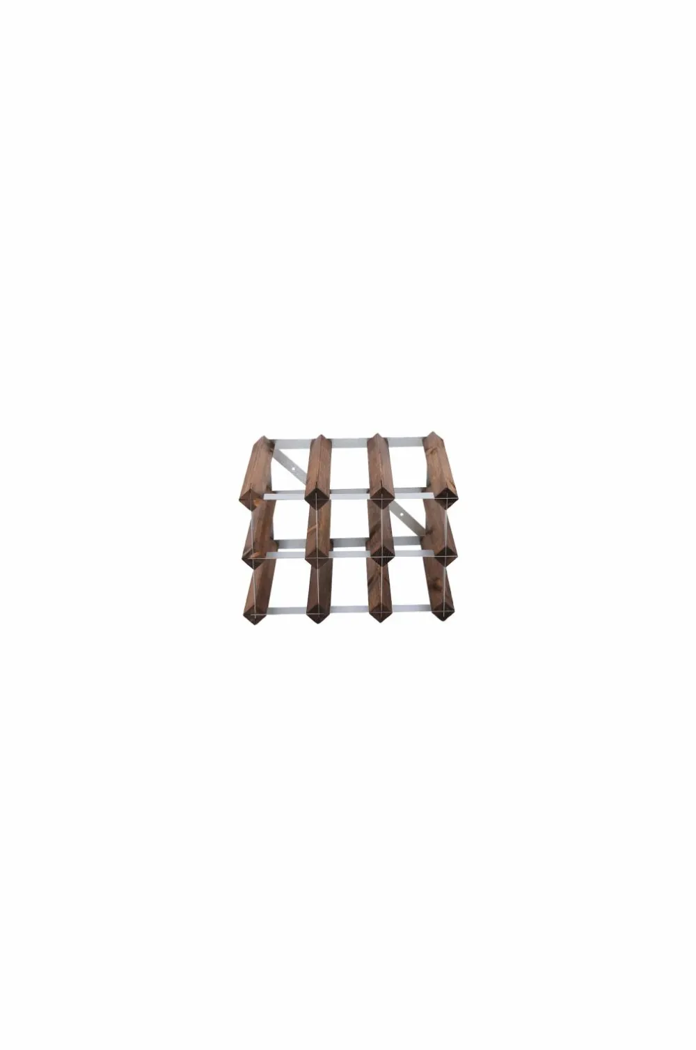 The Swedish Wine Rack Factory Vinreol 9 flasker samlet Brun New