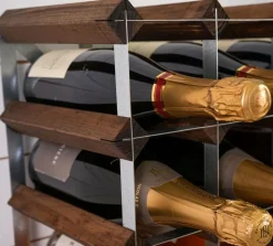 The Swedish Wine Rack Factory Vinreol 9 flasker samlet Brun New