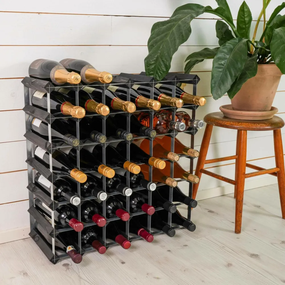 The Swedish Wine Rack Factory Vinreol 42 flasker Sort Best