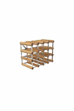 The Swedish Wine Rack Factory Vinreol 16 flasker samlet Brun Sale
