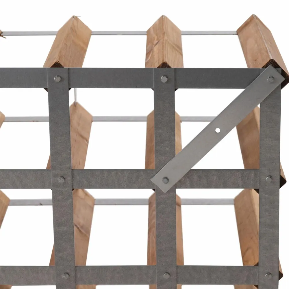 The Swedish Wine Rack Factory Vinreol 16 flasker samlet Brun Sale
