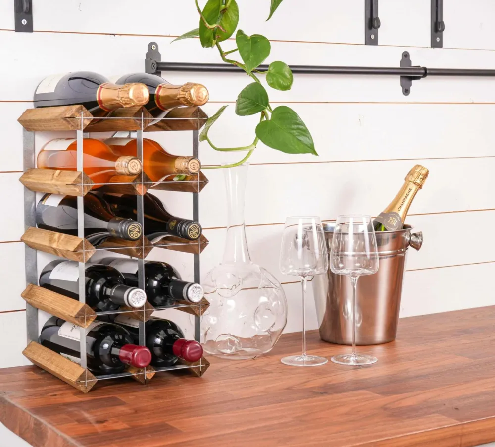 The Swedish Wine Rack Factory Småopbevaring>Vinreol 12 flasker Brun