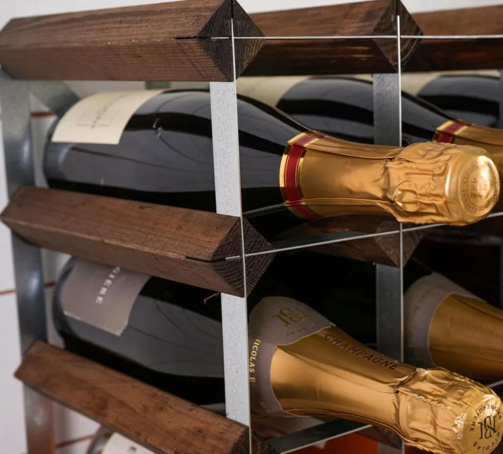 The Swedish Wine Rack Factory Vinreol 30 flasker samlet Brun