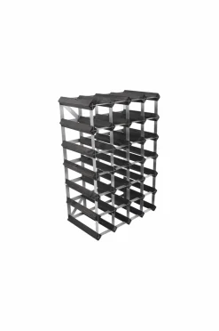 The Swedish Wine Rack Factory Småopbevaring>Vinreol 30 flasker samlet Sort